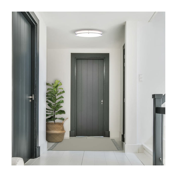 Flush Mount Nuvo 62-1875 Glamour - LED 10 Inch Flush Mount - Brushed Nickel Finish - 27K/3K/35K/4K/5K CCT Selectable Nuvo