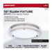 Flush Mount Nuvo 62-1875 Glamour - LED 10 Inch Flush Mount - Brushed Nickel Finish - 27K/3K/35K/4K/5K CCT Selectable Nuvo