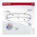 Flush Mount Nuvo 62-1875 Glamour - LED 10 Inch Flush Mount - Brushed Nickel Finish - 27K/3K/35K/4K/5K CCT Selectable Nuvo