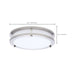 Flush Mount Nuvo 62-1875 Glamour - LED 10 Inch Flush Mount - Brushed Nickel Finish - 27K/3K/35K/4K/5K CCT Selectable Nuvo