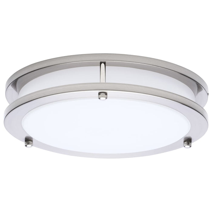 Flush Mount Nuvo 62-1875 Glamour - LED 10 Inch Flush Mount - Brushed Nickel Finish - 27K/3K/35K/4K/5K CCT Selectable Nuvo
