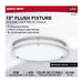 Flush Mount Nuvo 62-1876 Glamour - LED 13 Inch Flush Mount - Brushed Nickel Finish - 27K/3K/35K/4K/5K CCT Selectable Nuvo