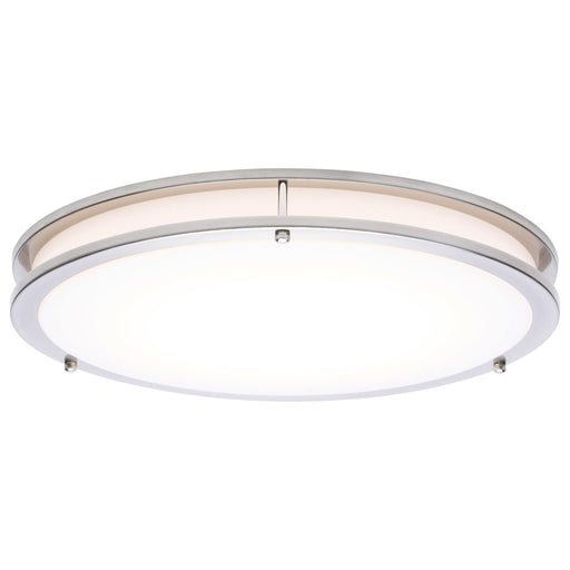 Flush Mount Nuvo 62-1877 Glamour - LED 17 Inch Flush Mount - Brushed Nickel Finish - 27K/3K/35K/4K/5K CCT Selectable Nuvo