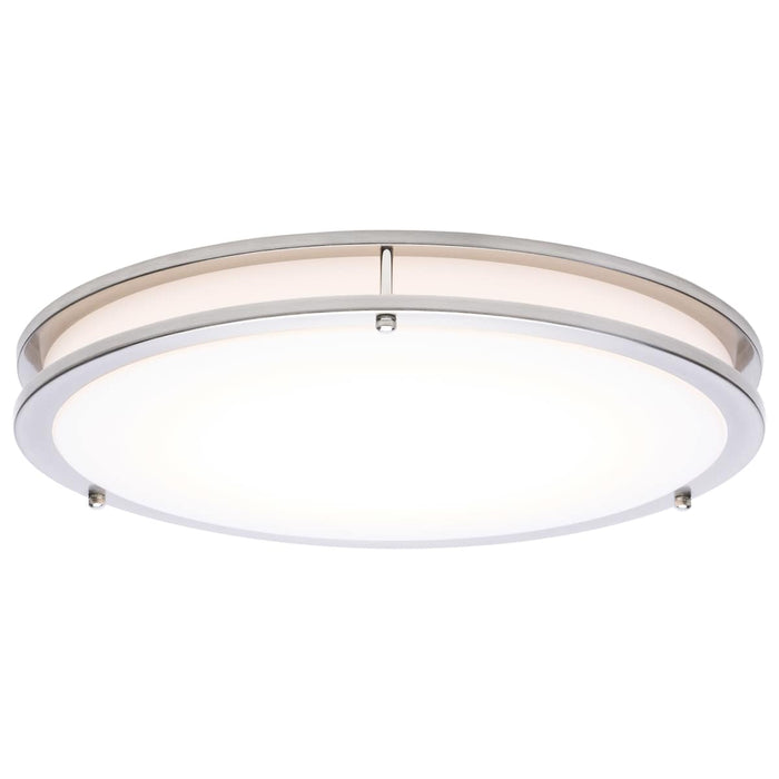 Flush Mount Nuvo 62-1877 Glamour - LED 17 Inch Flush Mount - Brushed Nickel Finish - 27K/3K/35K/4K/5K CCT Selectable Nuvo
