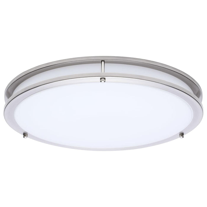 Flush Mount Nuvo 62-1877 Glamour - LED 17 Inch Flush Mount - Brushed Nickel Finish - 27K/3K/35K/4K/5K CCT Selectable Nuvo