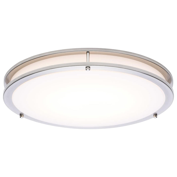Flush Mount Nuvo 62-1877 Glamour - LED 17 Inch Flush Mount - Brushed Nickel Finish - 27K/3K/35K/4K/5K CCT Selectable Nuvo