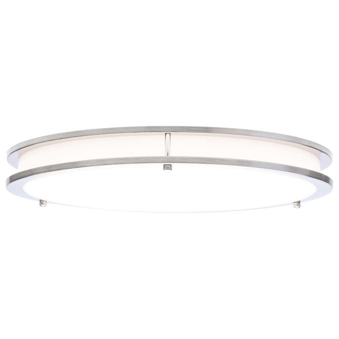 Flush Mount Nuvo 62-1877 Glamour - LED 17 Inch Flush Mount - Brushed Nickel Finish - 27K/3K/35K/4K/5K CCT Selectable Nuvo