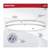 Flush Mount Nuvo 62-1877 Glamour - LED 17 Inch Flush Mount - Brushed Nickel Finish - 27K/3K/35K/4K/5K CCT Selectable Nuvo