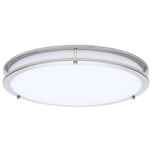 Flush Mount Nuvo 62-1877 Glamour - LED 17 Inch Flush Mount - Brushed Nickel Finish - 27K/3K/35K/4K/5K CCT Selectable Nuvo