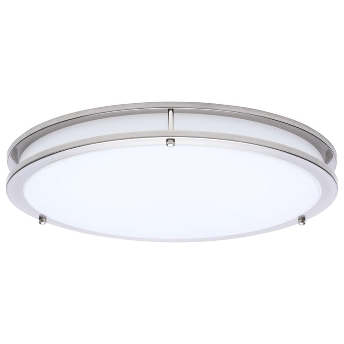 Flush Mount Nuvo 62-1877 Glamour - LED 17 Inch Flush Mount - Brushed Nickel Finish - 27K/3K/35K/4K/5K CCT Selectable Nuvo