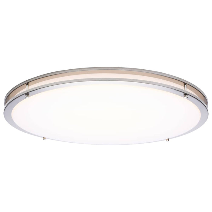 Flush Mount Nuvo 62-1878 Glamour - LED 24 Inch Flush Mount - Brushed Nickel Finish - 27K/3K/35K/4K/5K CCT Selectable Nuvo