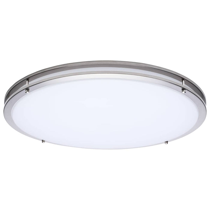 Flush Mount Nuvo 62-1878 Glamour - LED 24 Inch Flush Mount - Brushed Nickel Finish - 27K/3K/35K/4K/5K CCT Selectable Nuvo