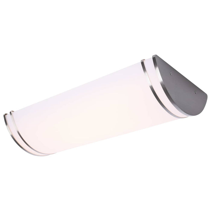 Flush Mount Nuvo 62-1879 Glamour - LED 25 Inch Linear Flush Mount - Brushed Nickel Finish - 27K/3K/35K/4K/5K CCT Selectable Nuvo