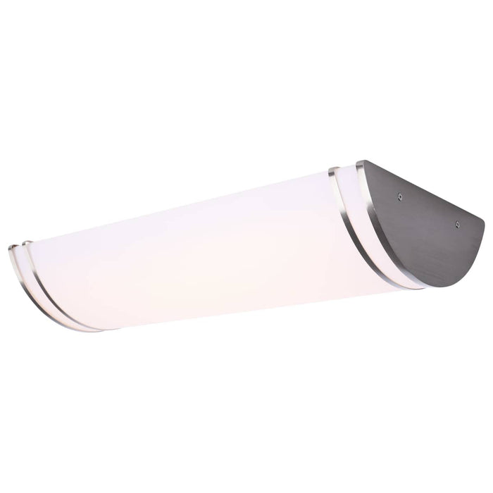Flush Mount Nuvo 62-1879 Glamour - LED 25 Inch Linear Flush Mount - Brushed Nickel Finish - 27K/3K/35K/4K/5K CCT Selectable Nuvo