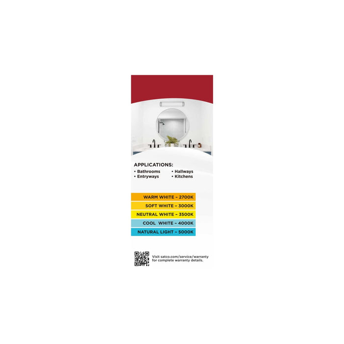 Flush Mount Nuvo 62-1879 Glamour - LED 25 Inch Linear Flush Mount - Brushed Nickel Finish - 27K/3K/35K/4K/5K CCT Selectable Nuvo