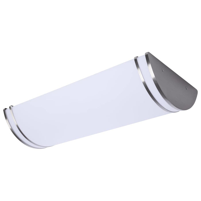 Flush Mount Nuvo 62-1879 Glamour - LED 25 Inch Linear Flush Mount - Brushed Nickel Finish - 27K/3K/35K/4K/5K CCT Selectable Nuvo