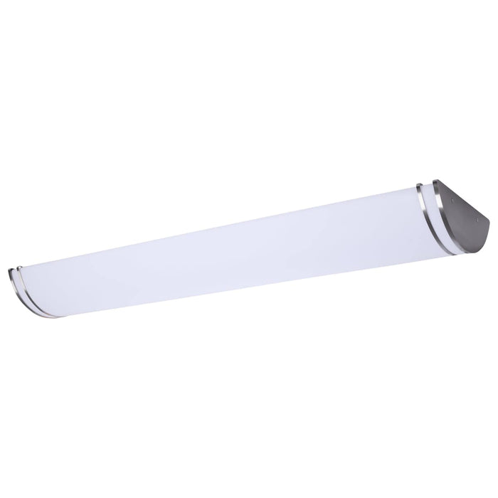 Flush Mount Nuvo 62-1880 Glamour - LED 50 Inch Linear Flush Mount - Brushed Nickel Finish - 27K/3K/35K/4K/5K CCT Selectable Nuvo
