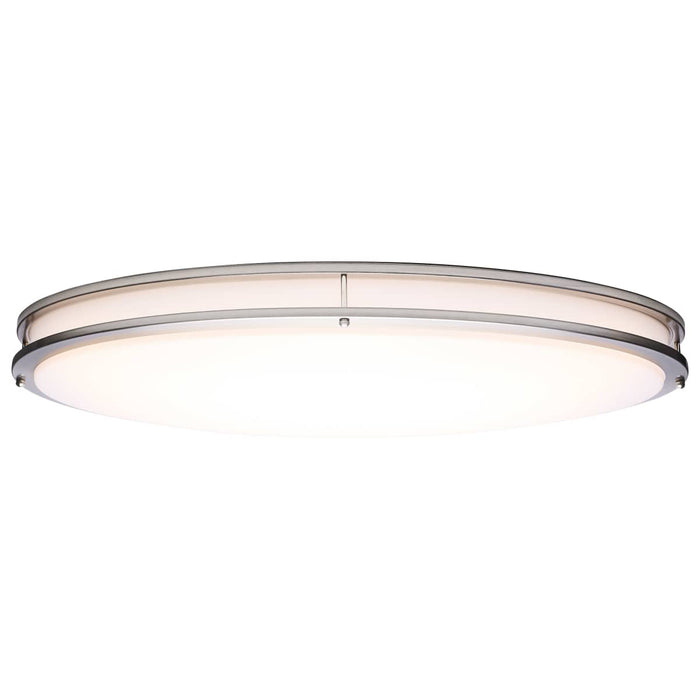 Flush Mount Nuvo 62-1881 Glamour - LED 32 Inch Oval Flush Mount - Brushed Nickel Finish - 27K/3K/35K/4K/5K CCT Selectable Nuvo