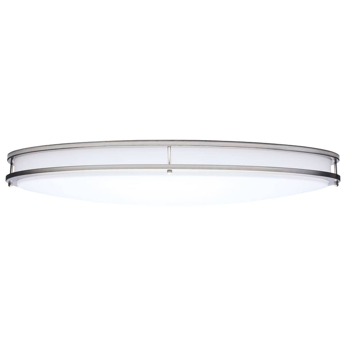 Flush Mount Nuvo 62-1881 Glamour - LED 32 Inch Oval Flush Mount - Brushed Nickel Finish - 27K/3K/35K/4K/5K CCT Selectable Nuvo