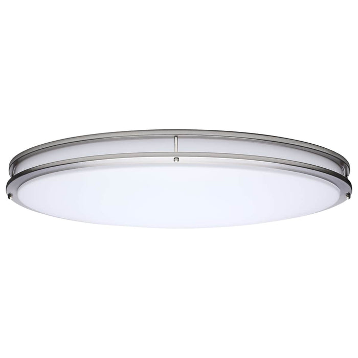 Flush Mount Nuvo 62-1881 Glamour - LED 32 Inch Oval Flush Mount - Brushed Nickel Finish - 27K/3K/35K/4K/5K CCT Selectable Nuvo