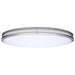 Flush Mount Nuvo 62-1881 Glamour - LED 32 Inch Oval Flush Mount - Brushed Nickel Finish - 27K/3K/35K/4K/5K CCT Selectable Nuvo