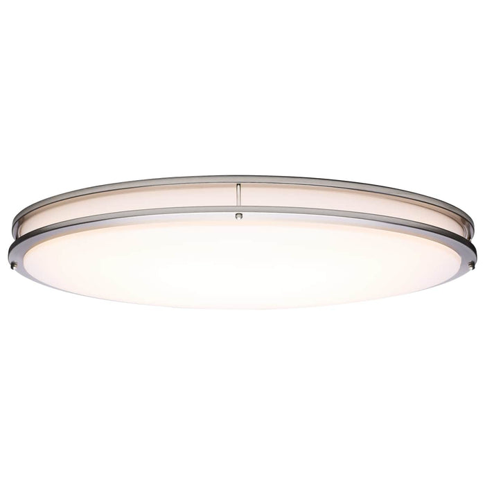 Flush Mount Nuvo 62-1881 Glamour - LED 32 Inch Oval Flush Mount - Brushed Nickel Finish - 27K/3K/35K/4K/5K CCT Selectable Nuvo