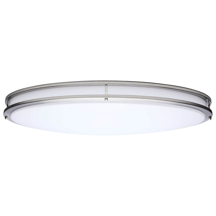 Flush Mount Nuvo 62-1881 Glamour - LED 32 Inch Oval Flush Mount - Brushed Nickel Finish - 27K/3K/35K/4K/5K CCT Selectable Nuvo
