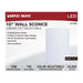 Sconce Nuvo 62-1886 Crispo - LED Wall Sconce - White Finish - 27K/3K/35K/4K/5K CCT Selectable Nuvo