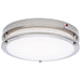 Flush Mount Nuvo 62-1890 Glamour - 13 Inch LED Flush Mount - Emergency Battery - CCT Selectable - Brushed Nickel Finish Nuvo