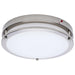 Flush Mount Nuvo 62-1890 Glamour - 13 Inch LED Flush Mount - Emergency Battery - CCT Selectable - Brushed Nickel Finish Nuvo