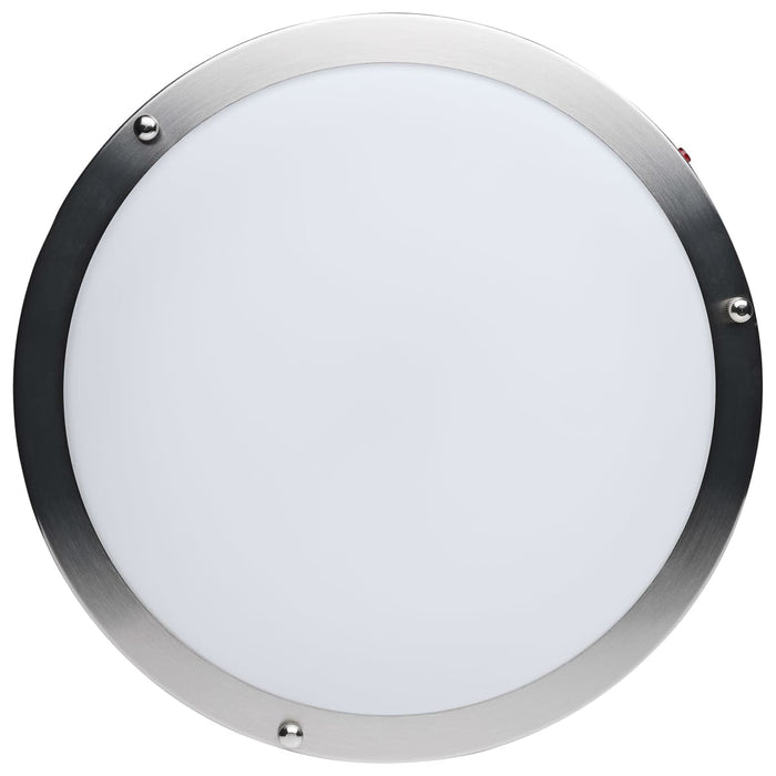 Flush Mount Nuvo 62-1890 Glamour - 13 Inch LED Flush Mount - Emergency Battery - CCT Selectable - Brushed Nickel Finish Nuvo