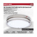 Flush Mount Nuvo 62-1890 Glamour - 13 Inch LED Flush Mount - Emergency Battery - CCT Selectable - Brushed Nickel Finish Nuvo
