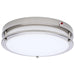 Flush Mount Nuvo 62-1890 Glamour - 13 Inch LED Flush Mount - Emergency Battery - CCT Selectable - Brushed Nickel Finish Nuvo