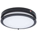 Flush Mount Nuvo 62-1891 Glamour - 13 Inch LED Flush Mount - Emergency Battery - CCT Selectable - Black Finish Nuvo