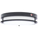 Flush Mount Nuvo 62-1891 Glamour - 13 Inch LED Flush Mount - Emergency Battery - CCT Selectable - Black Finish Nuvo