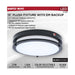 Flush Mount Nuvo 62-1891 Glamour - 13 Inch LED Flush Mount - Emergency Battery - CCT Selectable - Black Finish Nuvo