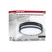 Flush Mount Nuvo 62-1891 Glamour - 13 Inch LED Flush Mount - Emergency Battery - CCT Selectable - Black Finish Nuvo