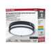 Flush Mount Nuvo 62-1891 Glamour - 13 Inch LED Flush Mount - Emergency Battery - CCT Selectable - Black Finish Nuvo