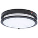 Flush Mount Nuvo 62-1891 Glamour - 13 Inch LED Flush Mount - Emergency Battery - CCT Selectable - Black Finish Nuvo