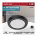 Flush Mount Nuvo 62-1901 Blink Performer - 8 Watt LED - 5 Inch Round Fixture - Black Finish - 5 CCT Selectable Nuvo