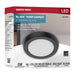 Flush Mount Nuvo 62-1901 Blink Performer - 8 Watt LED - 5 Inch Round Fixture - Black Finish - 5 CCT Selectable Nuvo
