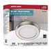 Flush Mount Nuvo 62-1903 Blink Performer - 8 Watt LED - 5 Inch Round Fixture - Brushed Nickel Finish - 5 CCT Selectable Nuvo