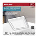 Flush Mount Nuvo 62-1904 Blink Performer - 8 Watt LED - 5 Inch Square Fixture - White Finish - 5 CCT Selectable Nuvo