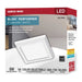 Flush Mount Nuvo 62-1904 Blink Performer - 8 Watt LED - 5 Inch Square Fixture - White Finish - 5 CCT Selectable Nuvo