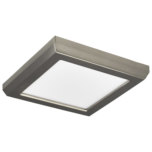 Flush Mount Nuvo 62-1907 Blink Performer - 8 Watt LED - 5 Inch Square Fixture - Brushed Nickel Finish - 5 CCT Selectable Nuvo
