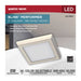 Flush Mount Nuvo 62-1907 Blink Performer - 8 Watt LED - 5 Inch Square Fixture - Brushed Nickel Finish - 5 CCT Selectable Nuvo