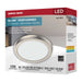 Flush Mount Nuvo 62-1913 Blink Performer - 10 Watt LED - 7 Inch Round Fixture - Brushed Nickel Finish - 5 CCT Selectable Nuvo