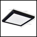 Flush Mount Nuvo 62-1915 Blink Performer - 10 Watt LED - 7 Inch Square Fixture - Black Finish - 5 CCT Selectable Nuvo