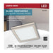 Flush Mount Nuvo 62-1917 Blink Performer - 10 Watt LED - 7 Inch Square Fixture - Brushed Nickel Finish - 5 CCT Selectable Nuvo