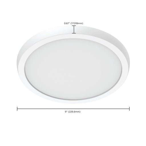 Flush Mount Nuvo 62-1920 Blink Performer - 11 Watt LED - 9 Inch Round Fixture - White Finish - 5 CCT Selectable Nuvo